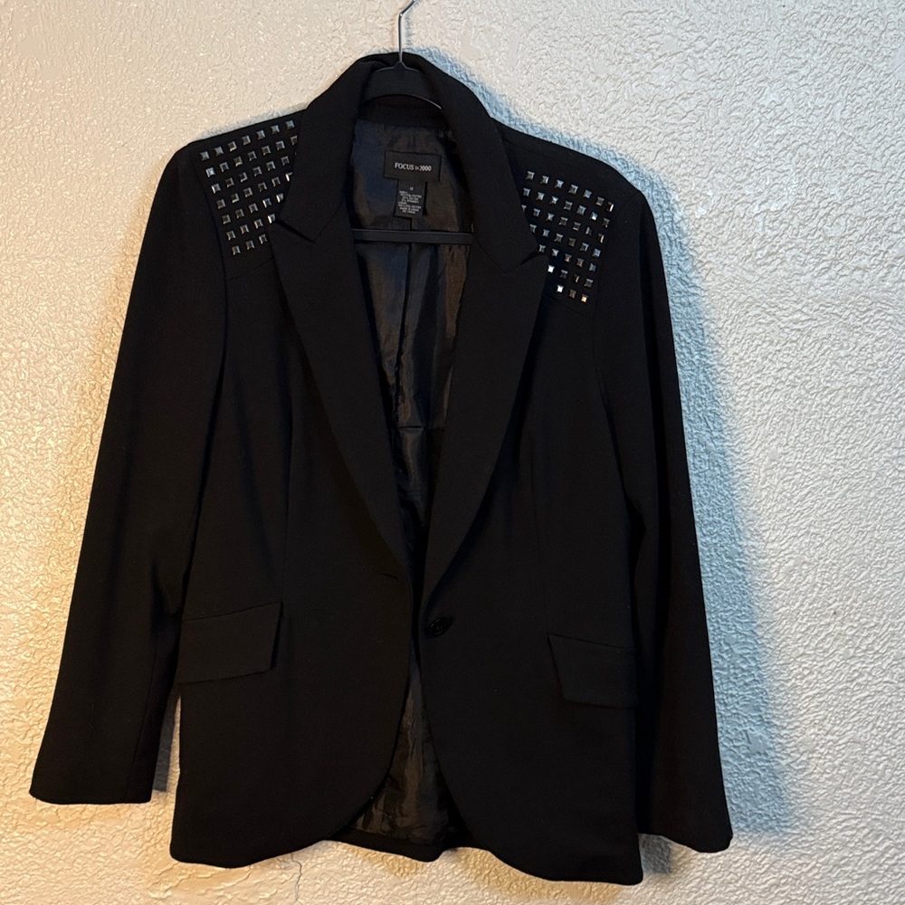 Express Black Blazer with Stud Accents